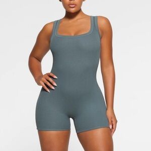 SKIMS Cotton Rib Onesie in Kyanite